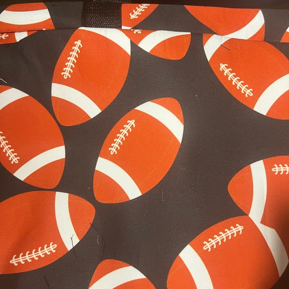 Large softball baseball volleyball soccer football canvas tote utility bag - Picture 10 of 10